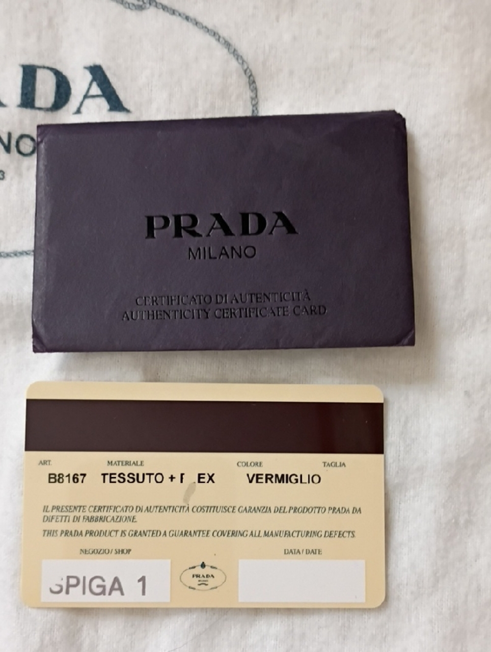Authentic Vintage Red Prada Tessuto City Tote With Dust Bag and Auth Card. - Picture 14 of 15